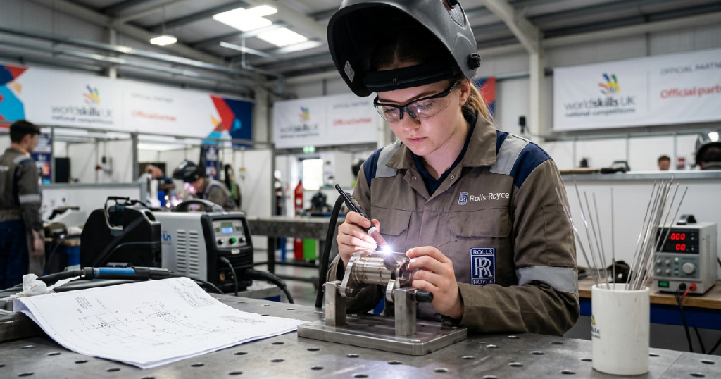 Rolls-Royce apprentice highlights technical standards at national welding competition